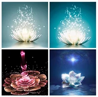 5d diamond painting lotus full square round diamond art for adults and kids embroidery diamond mosaic home decor
