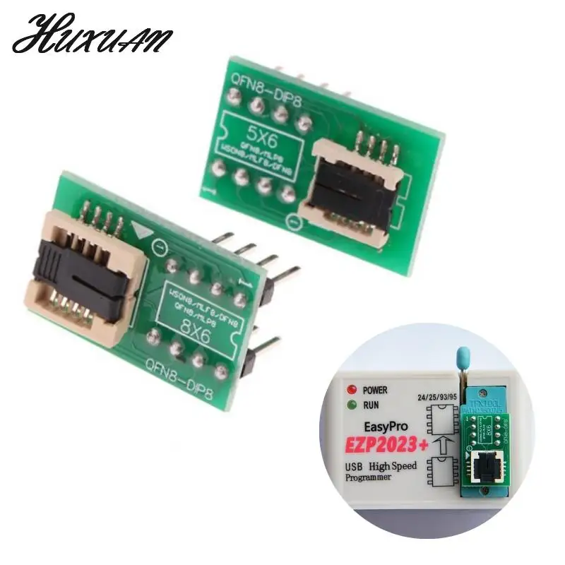 

DFN8 WSON8 MLF8 MLP8 QFN8 To DIP8 Adapter 6*5mm 6*8 IC Chips Socket For CH341A TL866ii Plus RT809H/F T48 T56 EZP2023 Programmer