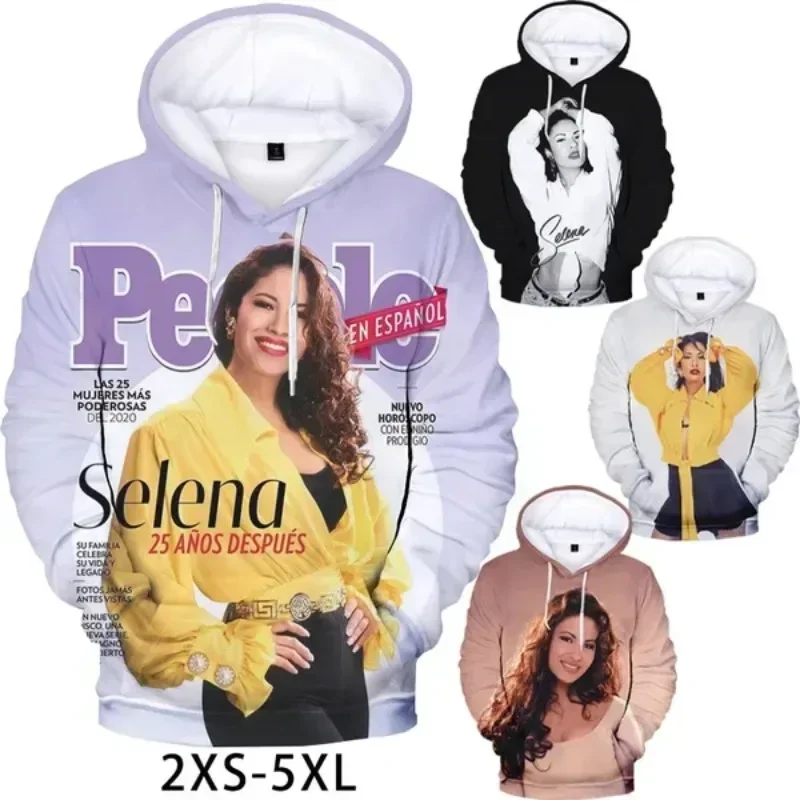 

Selena Quintanilla 3D Printed Hoodie Sweatshirts Men Women Fashion Casual Hip Hop Pullover Singer Print Oversized Hoodies