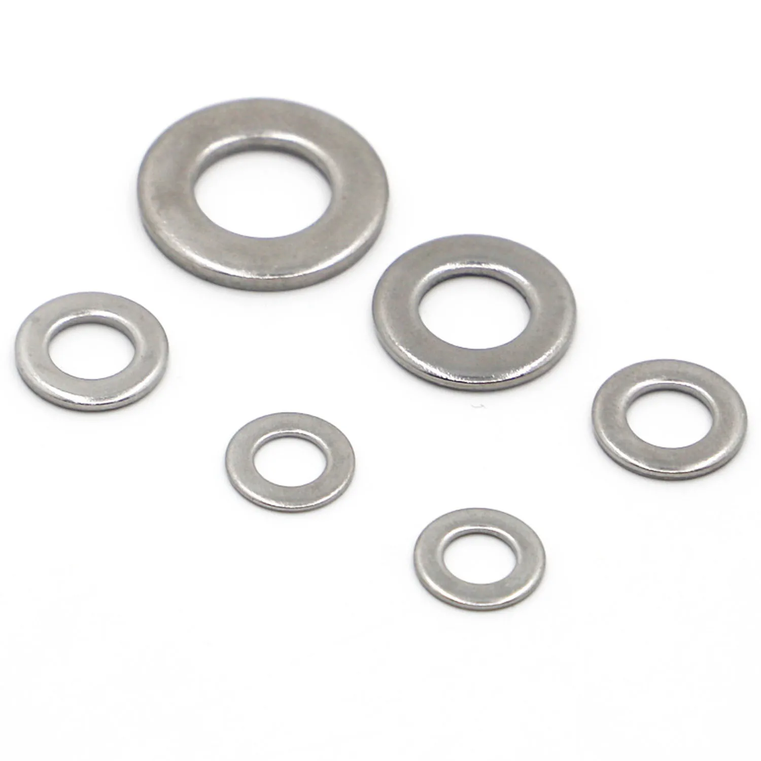 

M1.6 M2 M2.5 M3 M4 M5 M6 M8 M10 M12 M16-M24 GB97 Spacer 304 Stainless Steel Washer Plain Gasket for Screw Bolt Flat Metal Washer