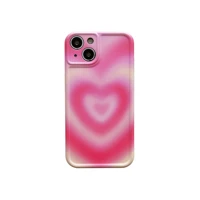 gradient pink dreamy hearts case for iphone 12 13 pro max back phone cover for 11 pro x xs xr 8 7 plus se 2020 capa