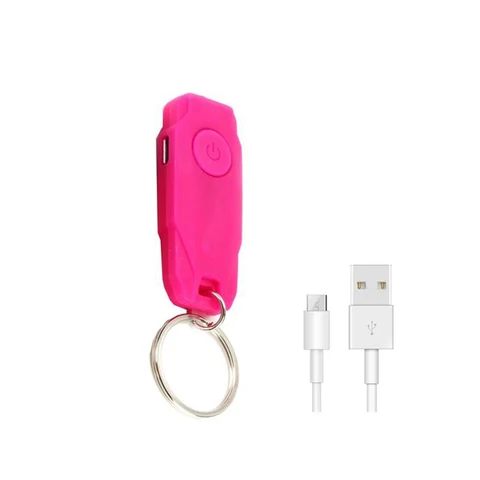 Мини-брелок со светодиодной вспышкой, портативный USB-перезаряжаемый телефон, цветной внешний светодиодный фонарь для экстренных ситуаций для езды на велосипеде, ходьбы, бега