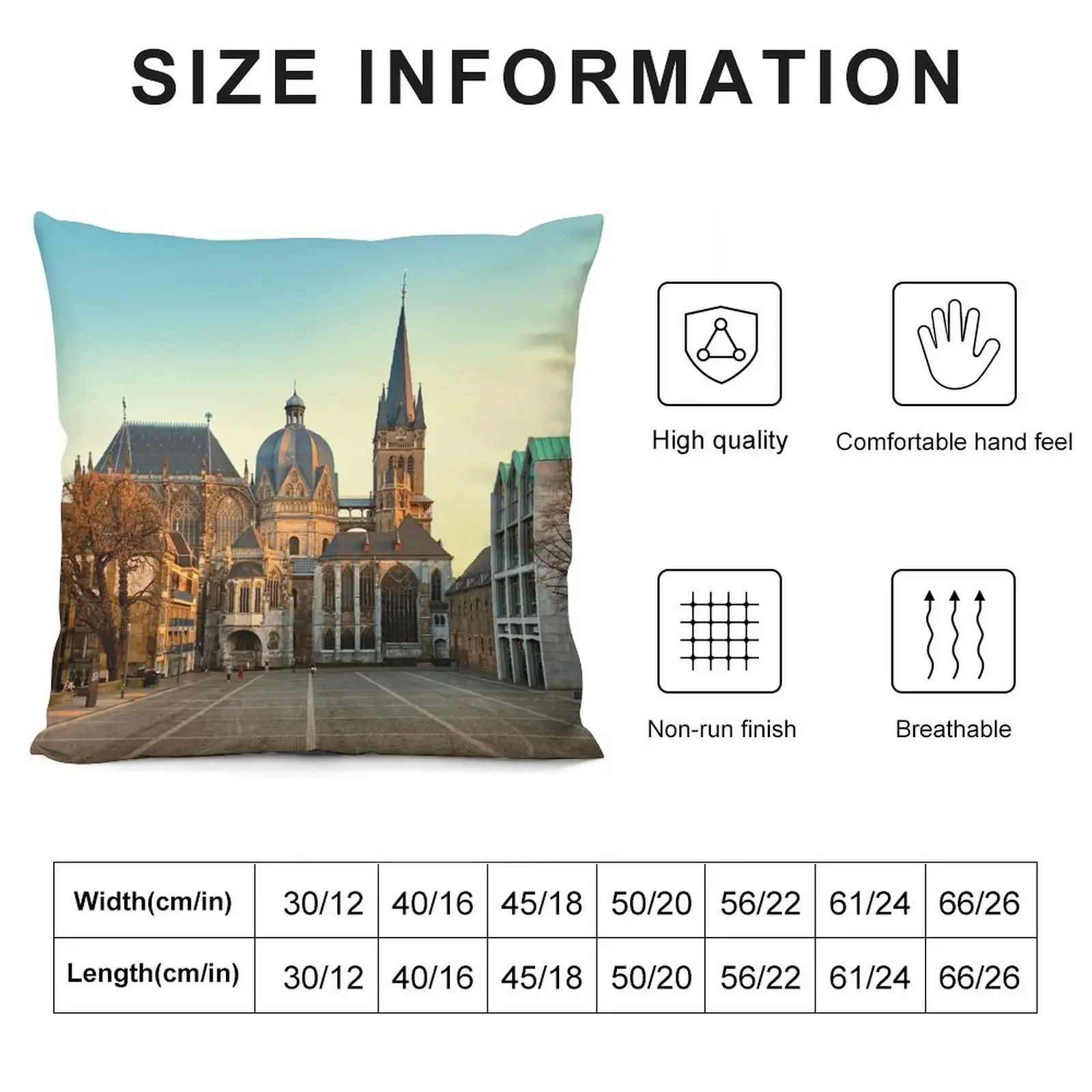 Aachen Cathedral Декоративная подушка Подушки для кровати Наволочка Осенняя наволочка