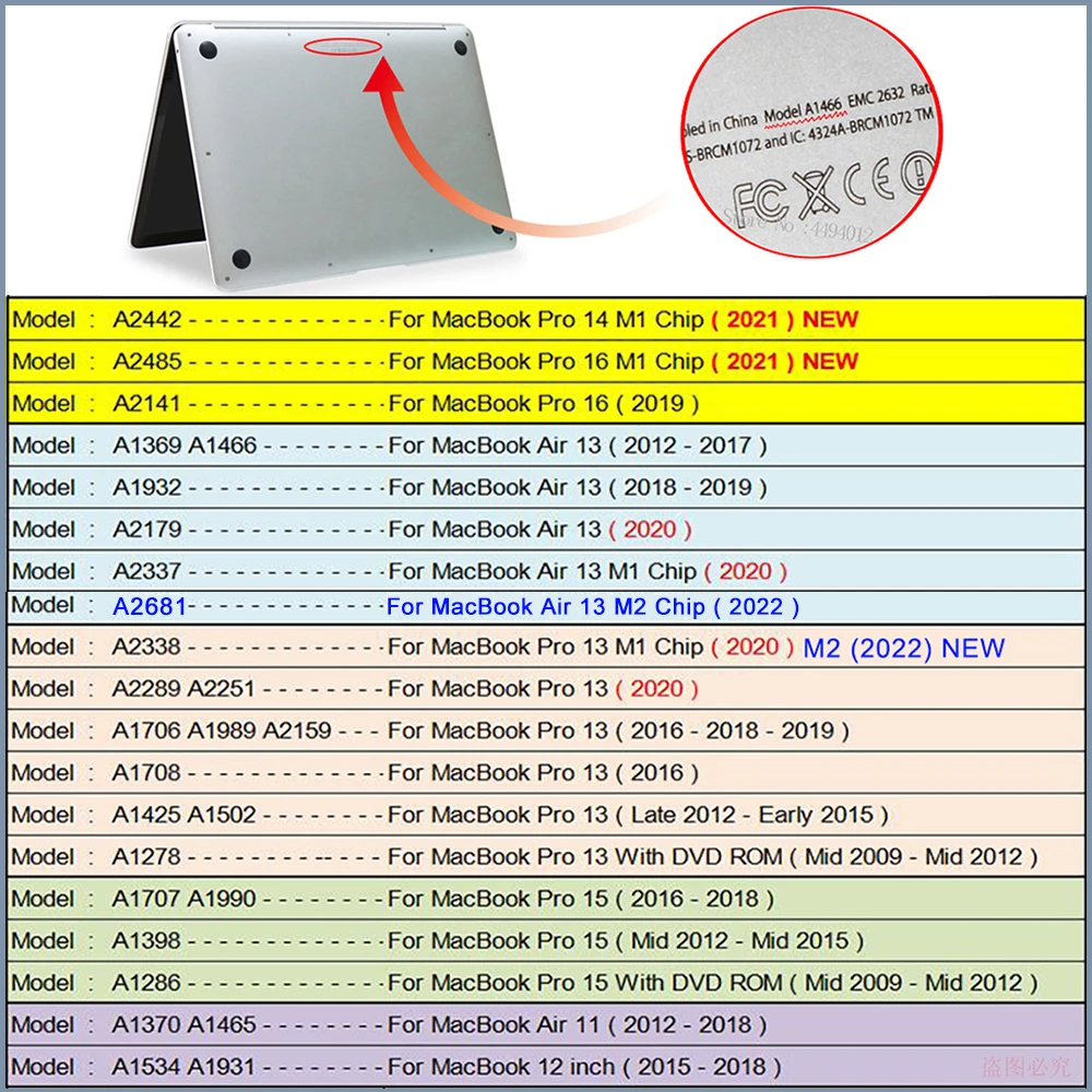 2022 M2 New Laptop Case For MacBook Pro 13 Case 2020 M1 For Macbook Air 13 Case for Macbook Pro 16 Case 2021 Pro 14 15 12 Funda images - 6