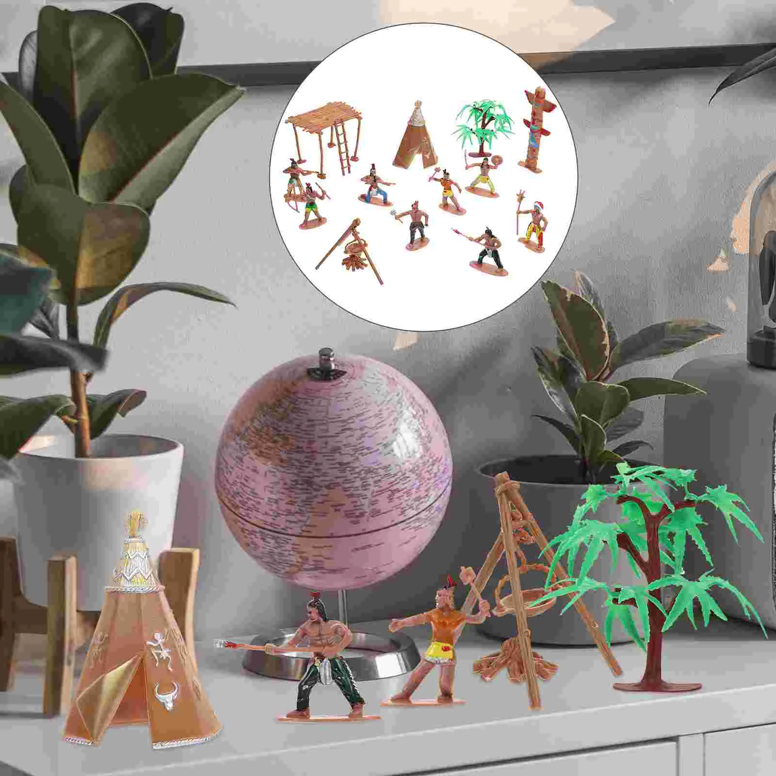 

Indian Model Ornaments Kids Miniature Indians Figures Indians Action Figure People Model Child