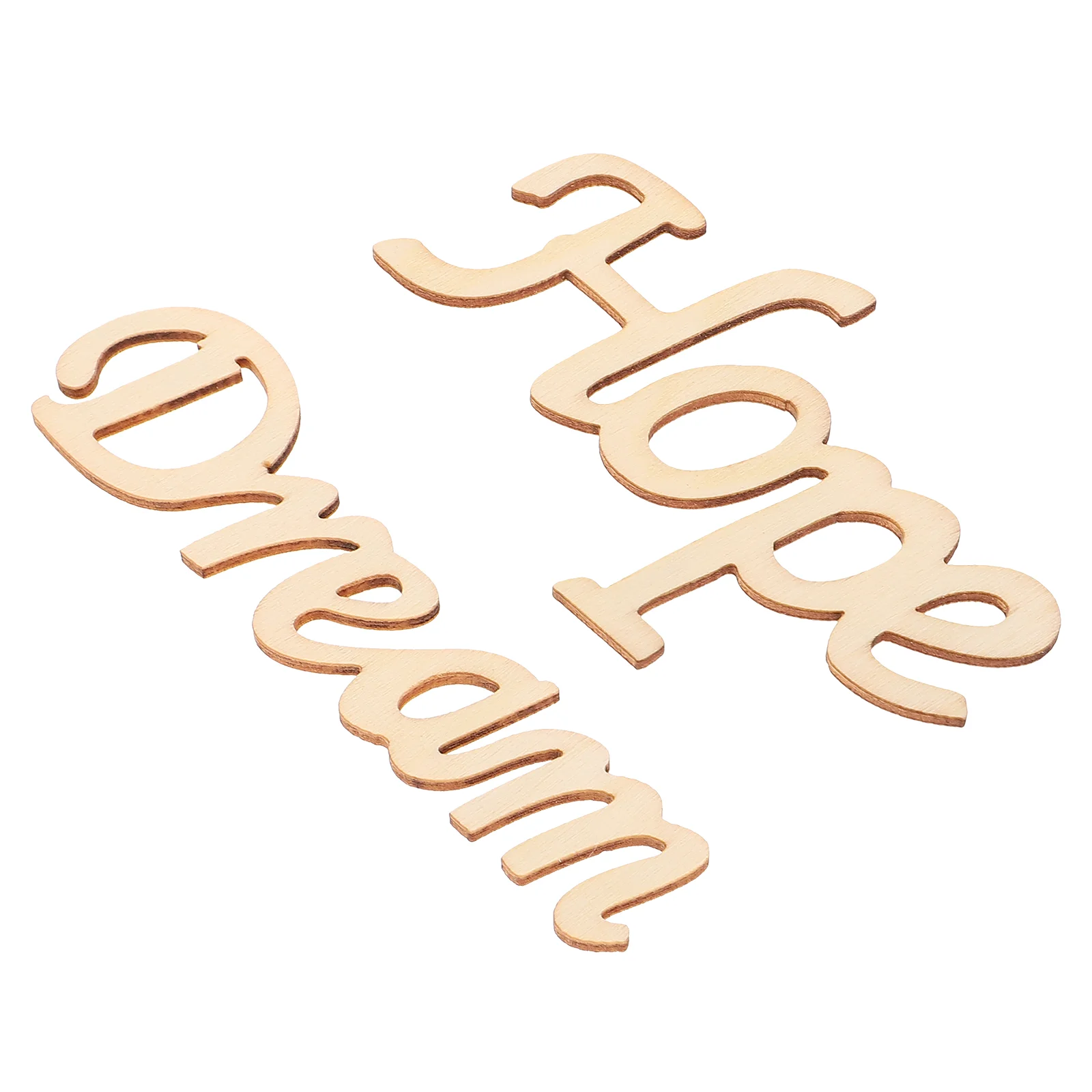 

2Pcs Hanging Wall Decors Wooden Letter Decors Decorative Wall Signs Wall Accessory