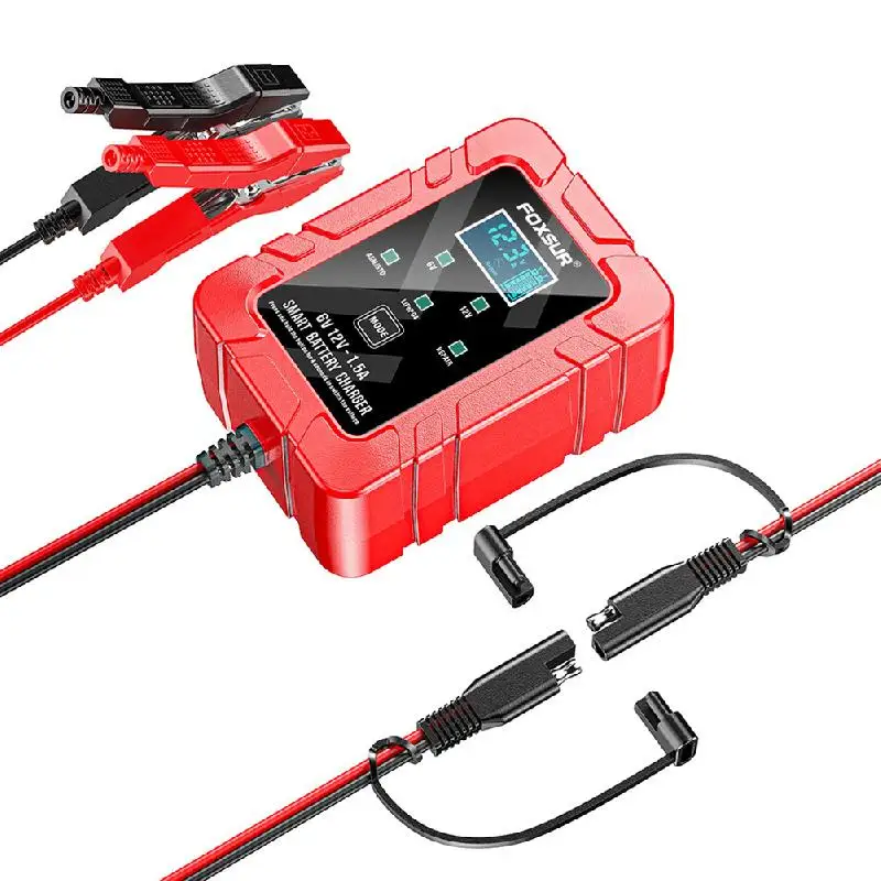 Car Battery Charger 6V And 12V Smart Fully Automatic Maintainer Trickle Desulfator For