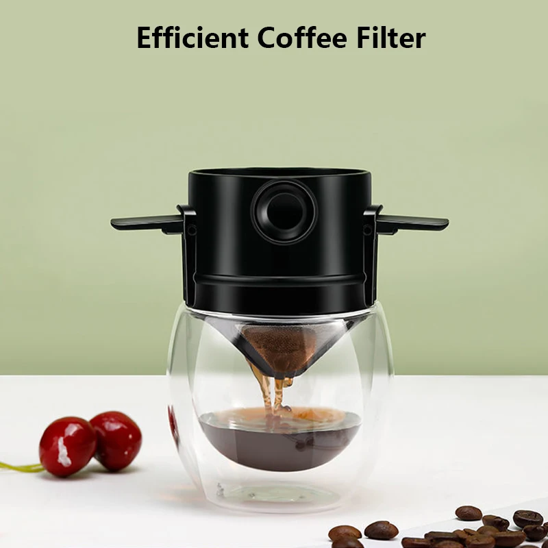 

Portable Coffee Filter Stainless Steel Foldable Drip Tea Coffee Holder Funnel Reusable Paperless Pour Over Tea Coffee Dripper