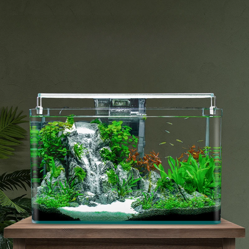 

Originality Landscaping Aquariums Fish Tank Circulate Office Decoration Pendant Aquariums Fish Tank Pecera Pet Product QF50YG