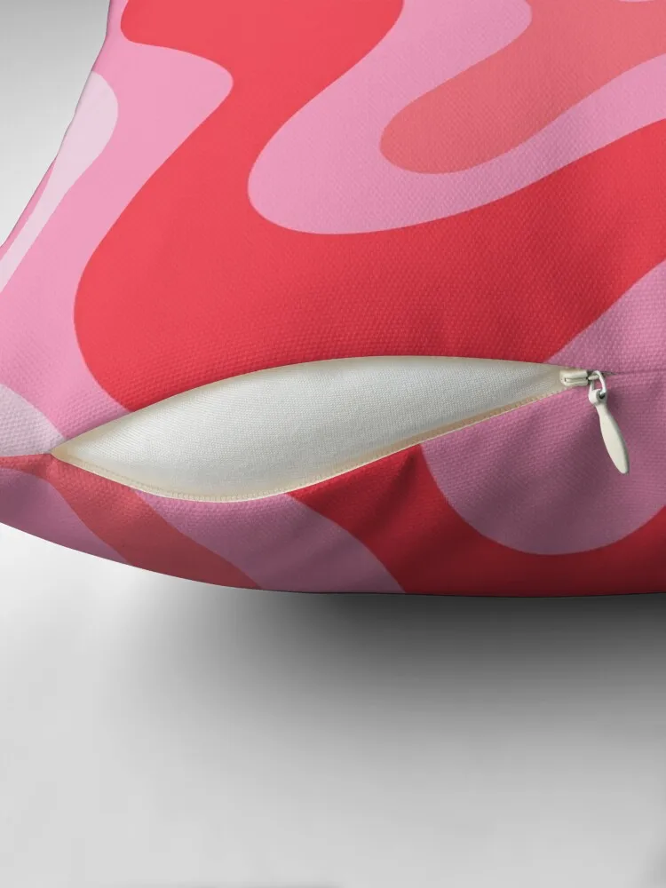 Подушка-наволочка в стиле ретро с жидким крутящимся абстрактным рисунком