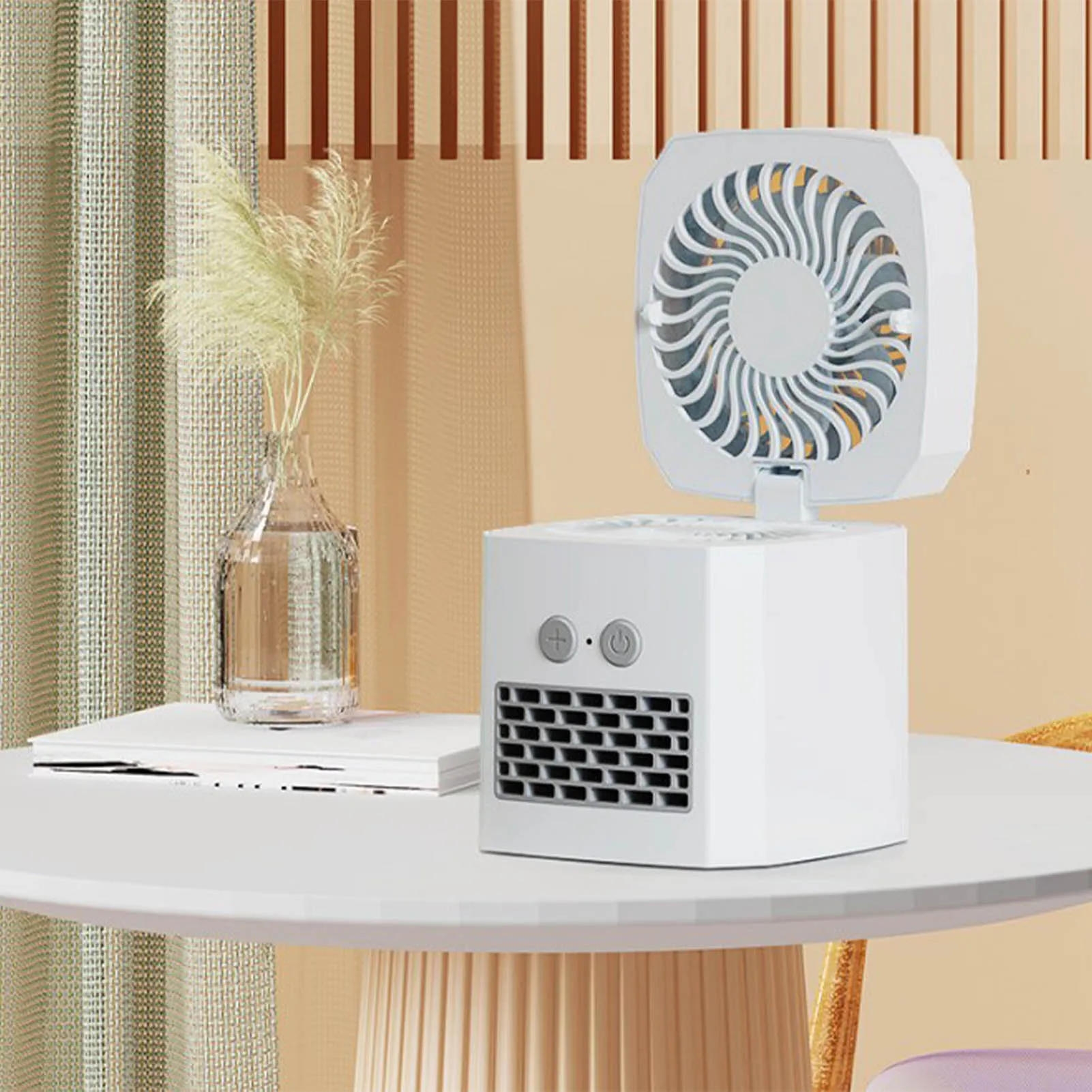 

Personal Air Portable Evaporative Conditioner Quiet Lightweight Air Conditioner Electric Heater Desktop Home Air Fan For Room