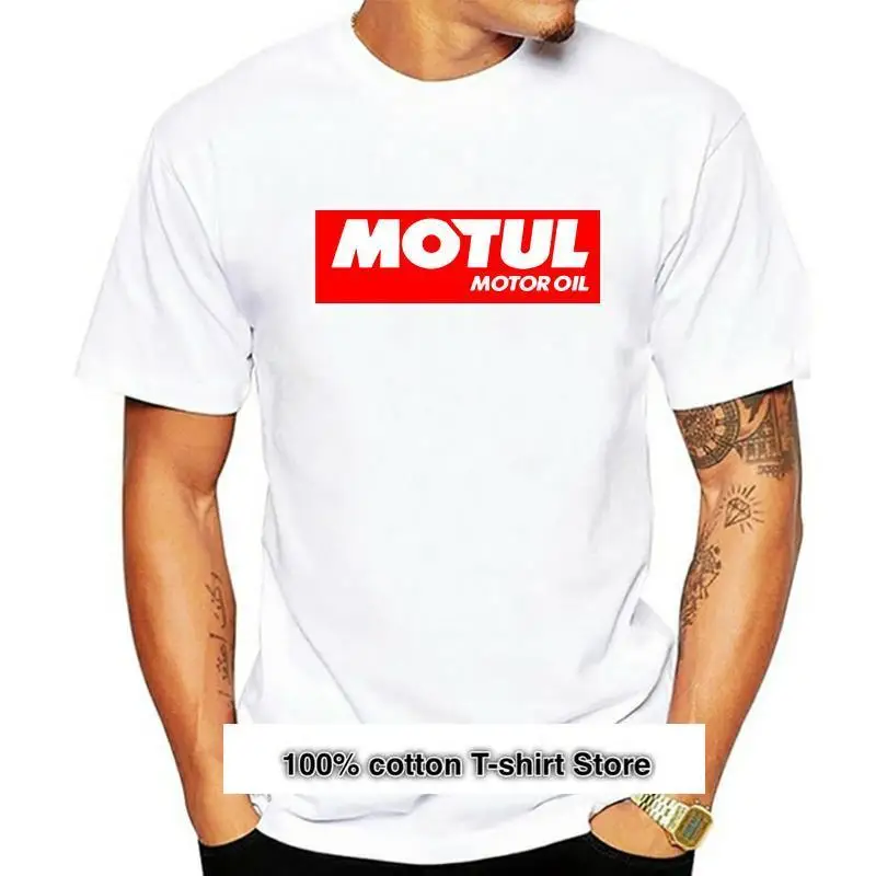 

Motul-Camiseta para hombres de carreras, ropa de calle de aceite de Motor, de los entusiastas del coche, Rallyharajuku