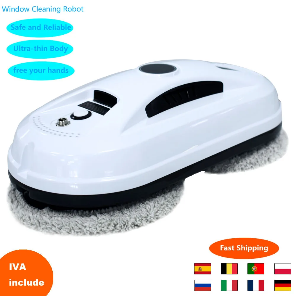 

Ultra thin Robot vacuum cleaner window cleaning robot window cleaner electric glass limpiacristales remote control for home