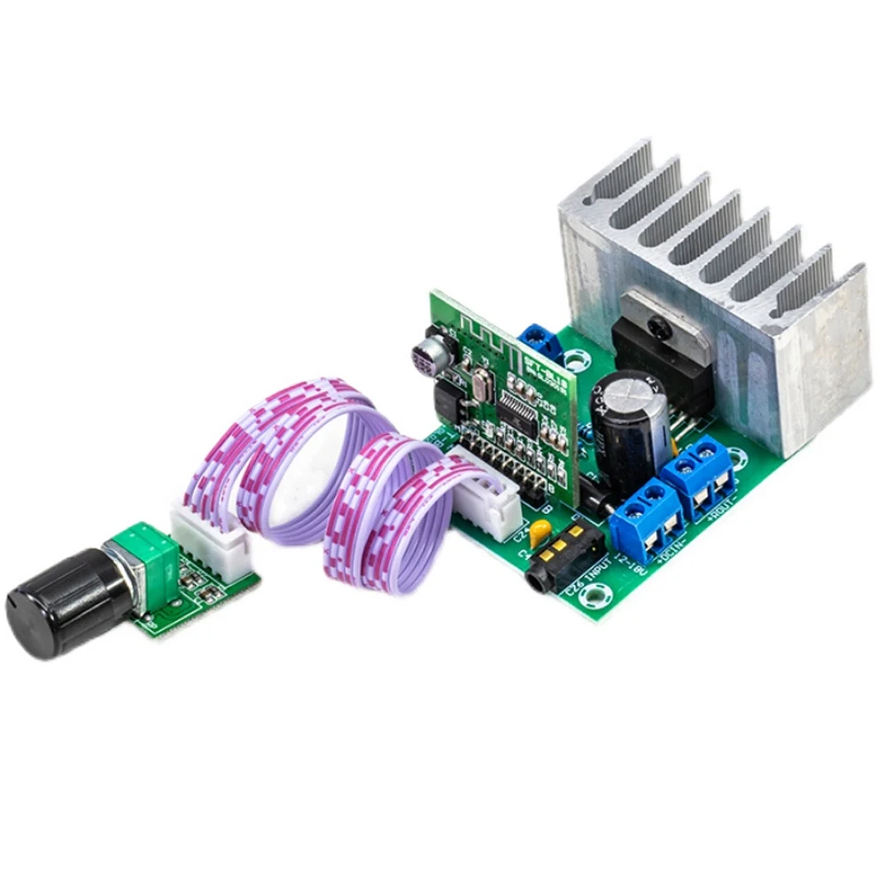 TDA7377 Bluetooth power amplifier board noise-free 2.0 two-channel module DC 12V wireless for desktop speaker |