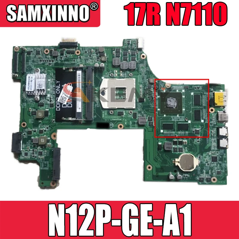 

Оригинальная материнская плата для ноутбука DELL Inspiron 17R N7110, системная плата CN-09NWTG 09NWTG DA0UM8MB6E0 HM67