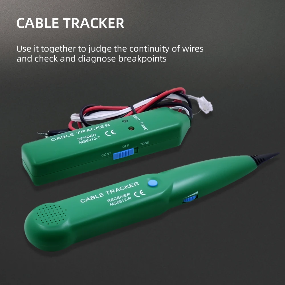 

Cable Tracker Tester MS6812 LAN Network Cable Tester For UTP STP Cat5 Cat5E Cat6 Cat6E RJ45 RJ11 Telephone Wire Tracker Tracer
