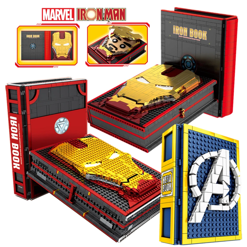 

New Marvel 2600PCS 52 Avengers Ironman Dolls FIGURES Iron Man Collections Heroes Book Idea Toy Building Blocks Bricks Kid Gift