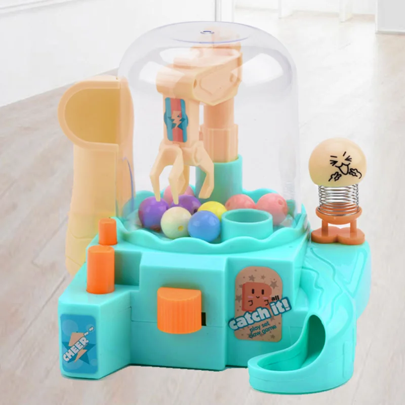 

Children Claw Machine Game Capsule Toy Mini Cute Catch Doll Machine Toy Catch Game Crane Machines Children Xmas Birthday Gift