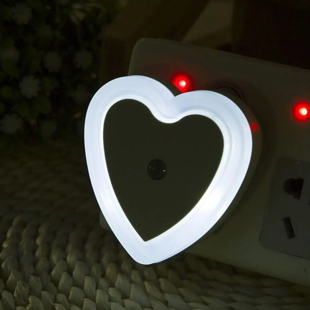

Heart-Shaped LED Night Light Automatic Sensor Hallway Bedroom Stairs Wall Lamp