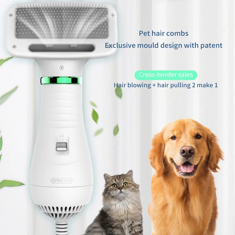 

Pet Low Temperature Silent And Quick-Drying Hair Dryer Small And Medium-Sized Cat And Dog Hair Combing Pet Comb-Us Plug