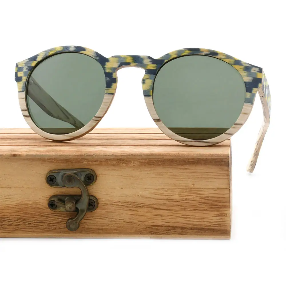 Уникальный Дизайн Деревянные бамбуковые солнцезащитные очки для мужчин 2024