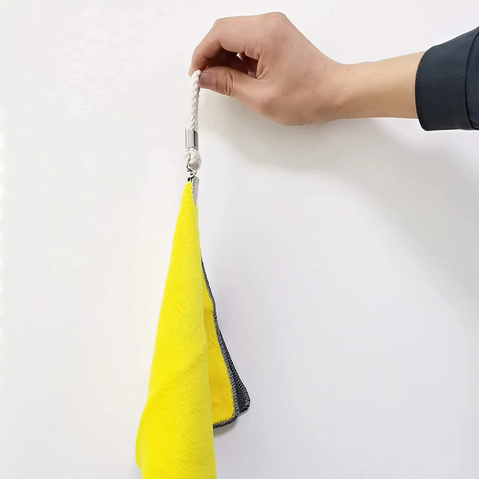 Плетеная хлопковая петля для полотенец с металлическим зажимом