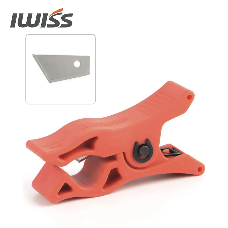 IWISS ICP-CT01 PEX Tube Cutter for 3/8’’1/2’’3/4’’ 5/8’’1’’ PEX & PVC Pipes Radial PEX Tubing Cutting Tool with Extra Blade