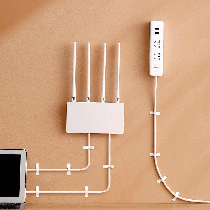 

Youpin 20pcs/lot Cable Fixed Adhesive Sticker No Punching Cable Orgniser Power Cord Data Cable Storage Tape