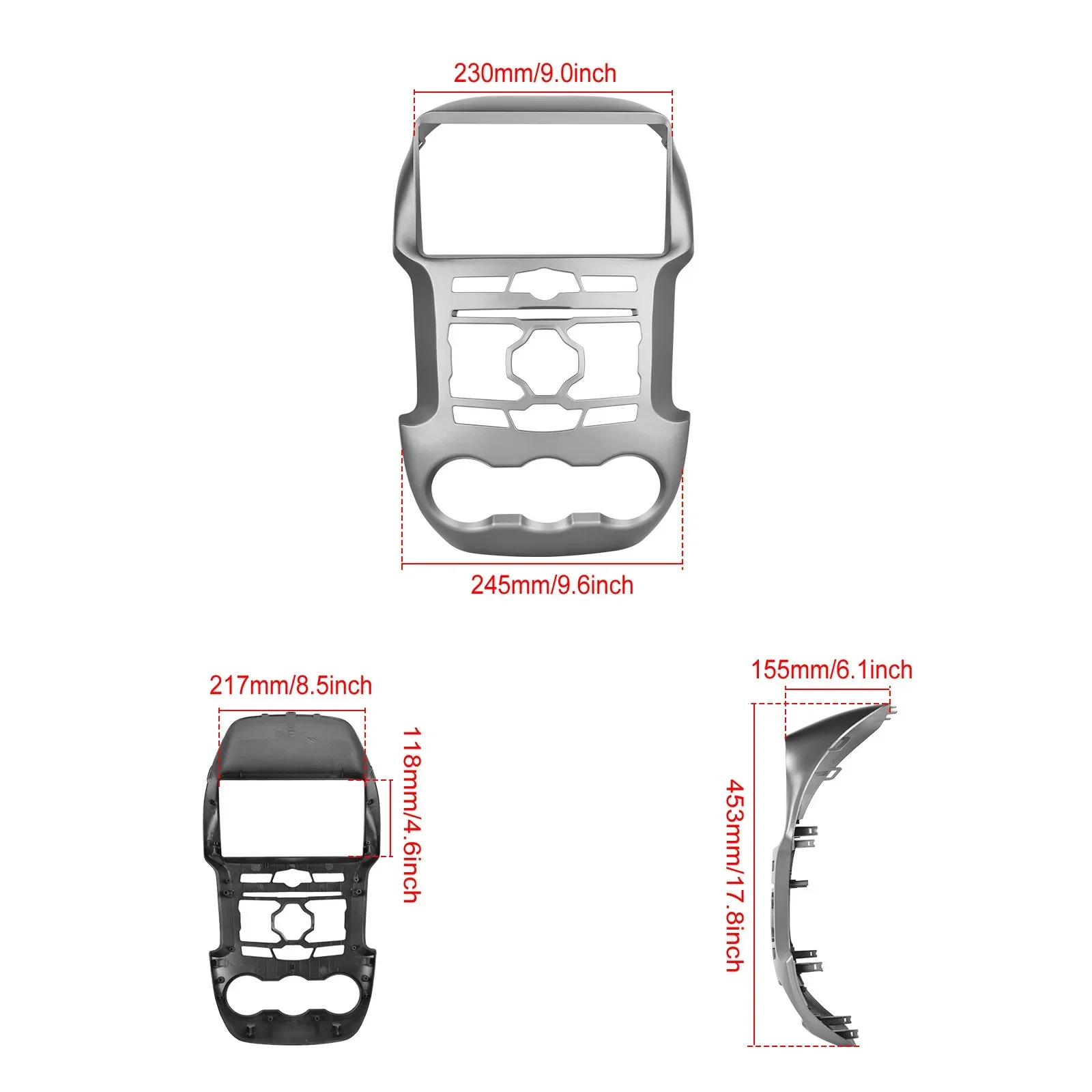 Автомобильный радиоприемник Android 14 для Ford Ranger 2011-2016 3 2011-2015 мультимедийный BT