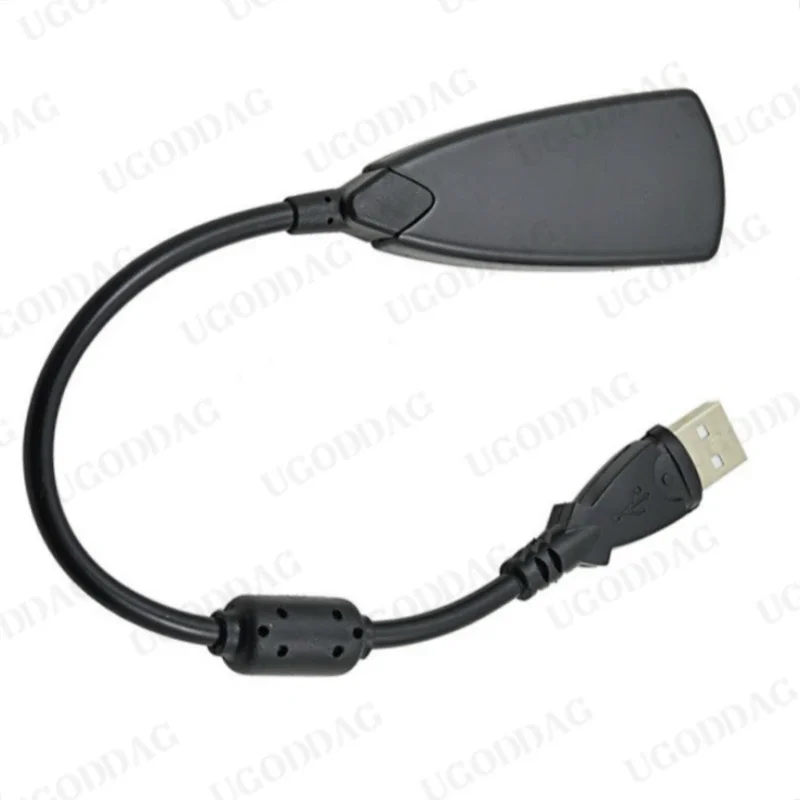 Фото Звуковая карта USB 7.1, адаптер для микрофона и наушников 5HV2, USB-динамик 3D, внешняя звуковая карта USB для портативного компьютера, ПК №4
