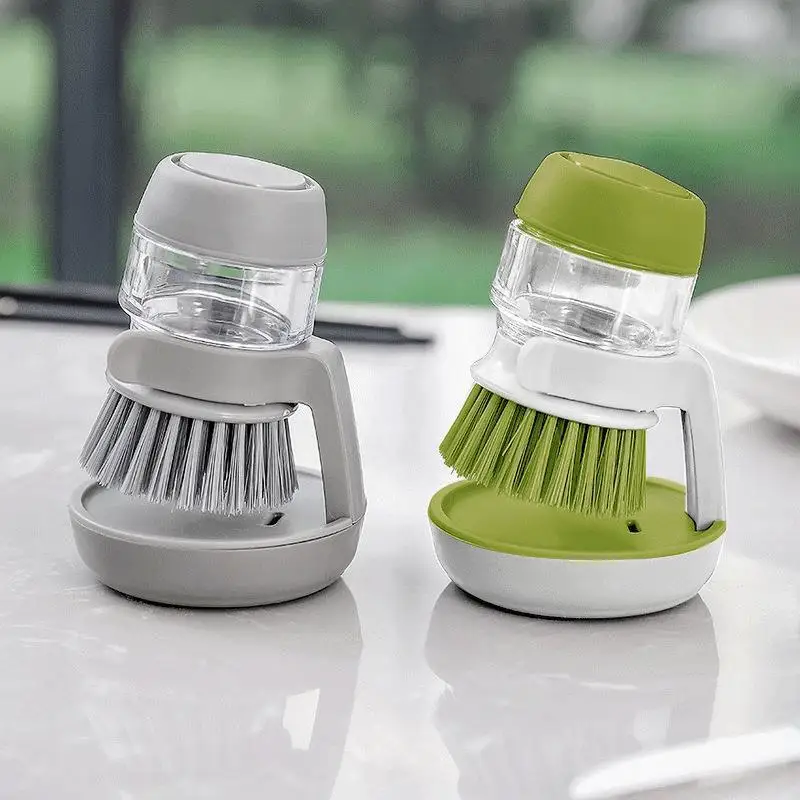 

New Brush Pot Kitchen Accessories Pot Cleaning Tool Brush Decontamination Descaling Dishwashing Non-greasy Brush Pot Brush