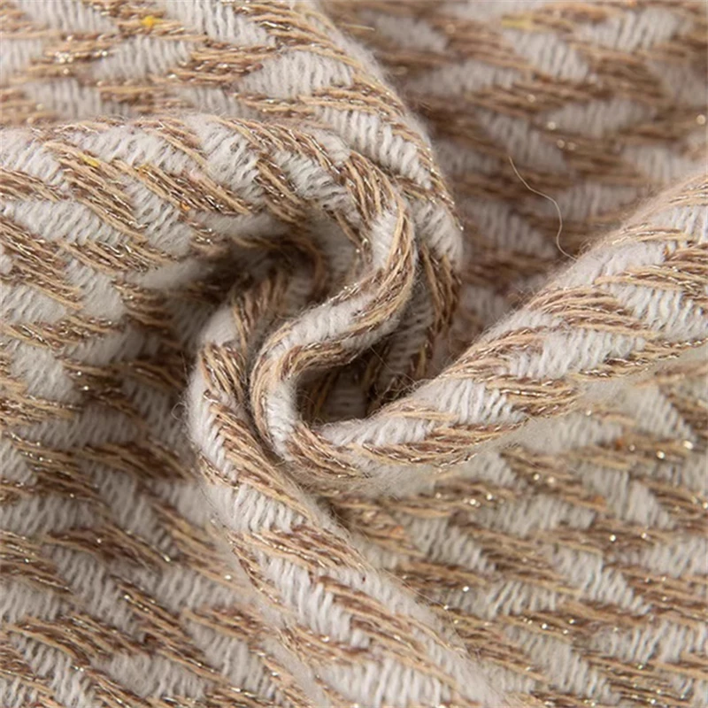 Утолщенная шерстяная ткань в елочку твидовая большой заказ сделай сам женская