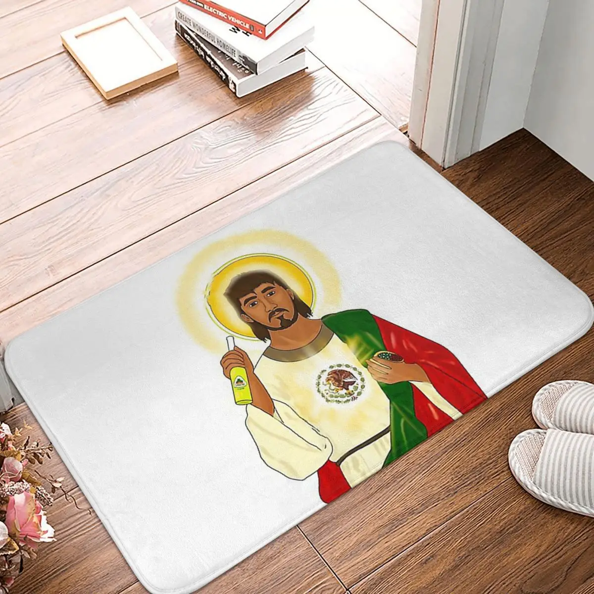 

Противоскользящий ковер с изображением Иисуса мексиканского Иисуса