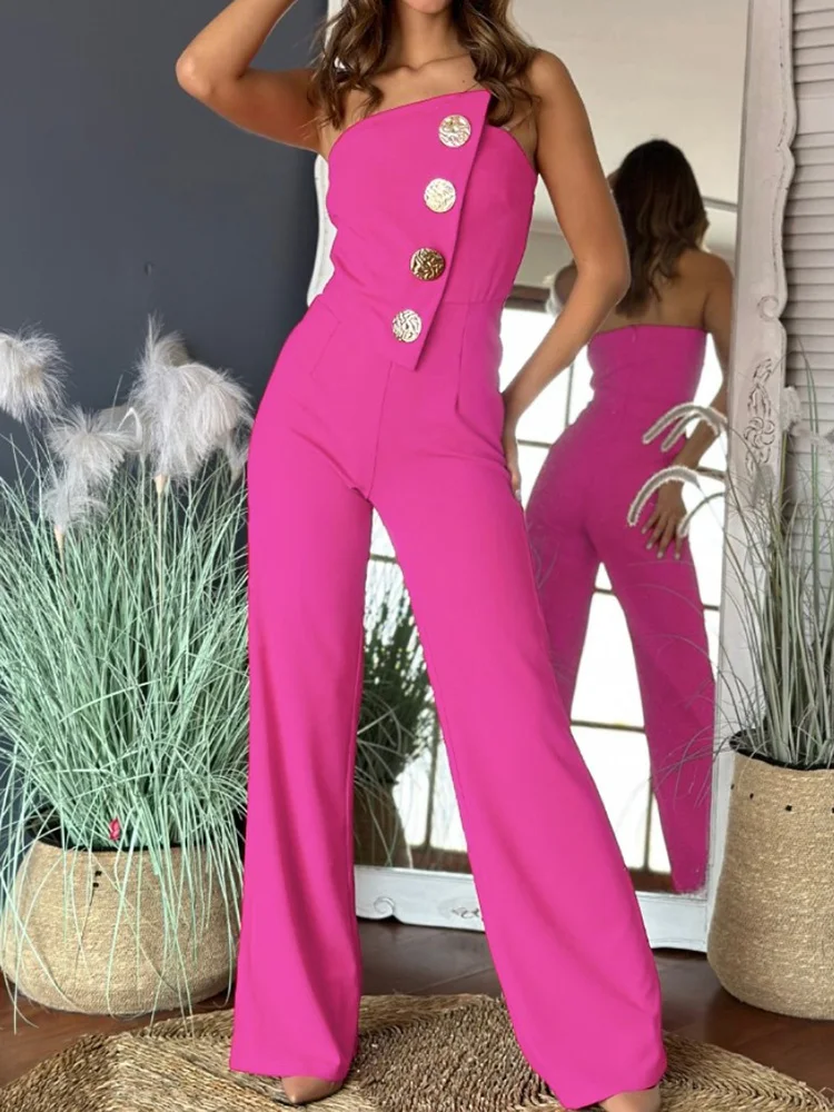 Женские летние шикарные комбинезоны на пуговицах в стиле пэчворк праздничные