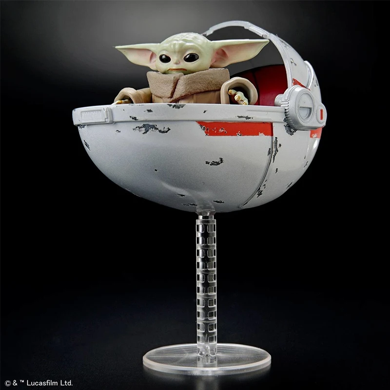 Фото В наличии: Оригинальный конструктор Bandai 100% Star Wars The Mandalorian, модель Грогу, аниме-фигурка, коллекционная сборная модель, игрушки, подарки №3