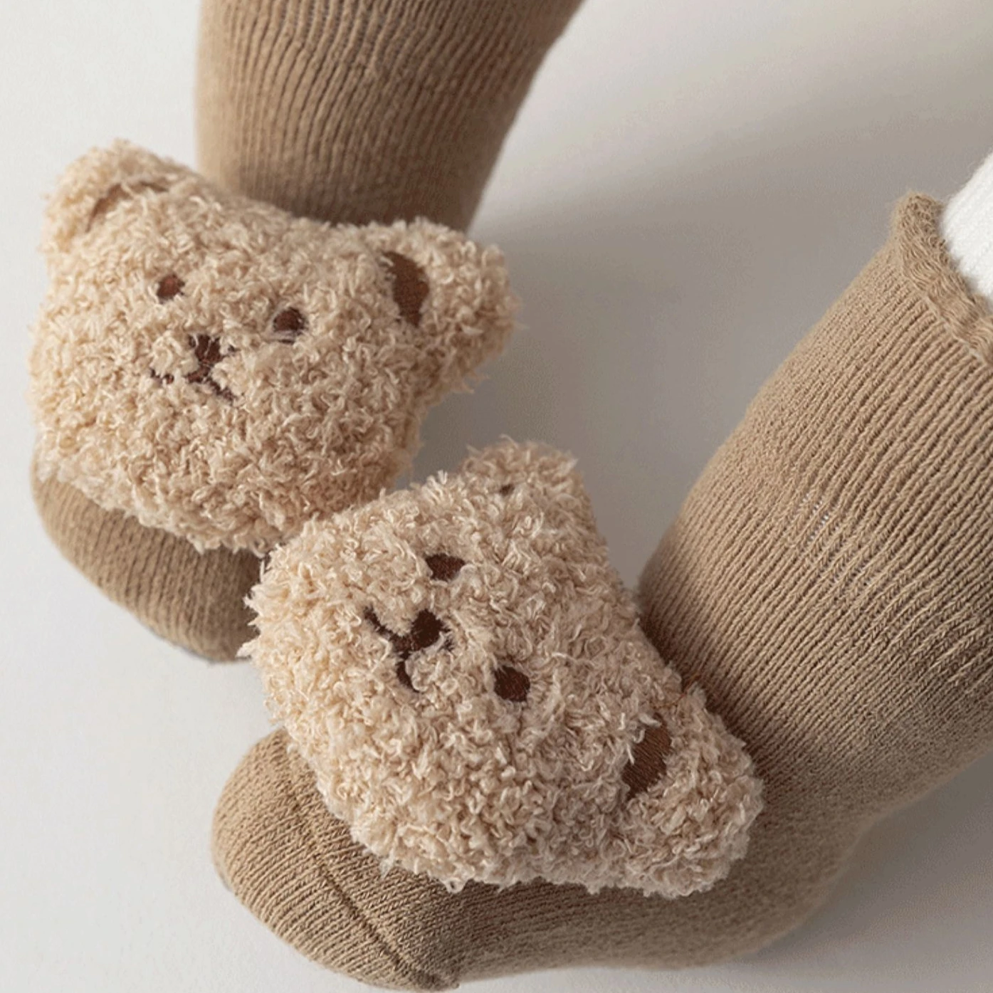 

Милые детские носки с мультяшными животными для мальчиков и девочек, детские мягкие хлопковые нескользящие носки с медведем, зимние детские носки для новорожденных