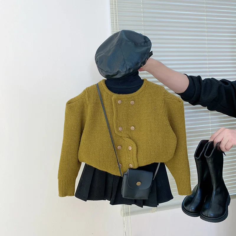 

Новинка весна-осень 2023 светильник роскошный модный вязаный кардиган в стиле ретро, Удобный Повседневный Топ, эксклюзивная одежда, простой стиль