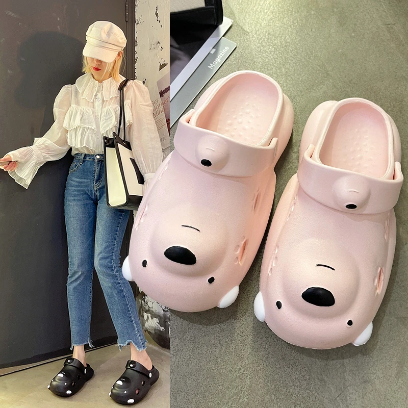 

2022 Summer Womens Slippers Couple Sandals Beach Slides Flip Flops Men's Thick Sole Indoor Bathroom Anti-slip Shoes Sandal Women