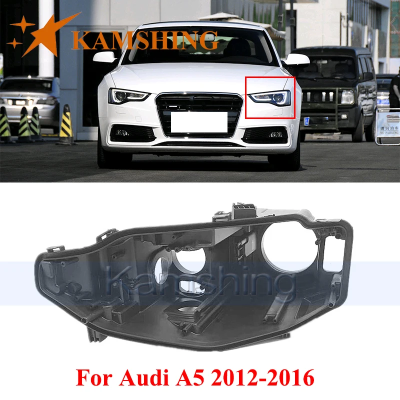

CAPQX Базовая крышка передней фары для Audi A5 2012-2016 Задняя крышка фары Задняя крышка фары Задняя часть фары