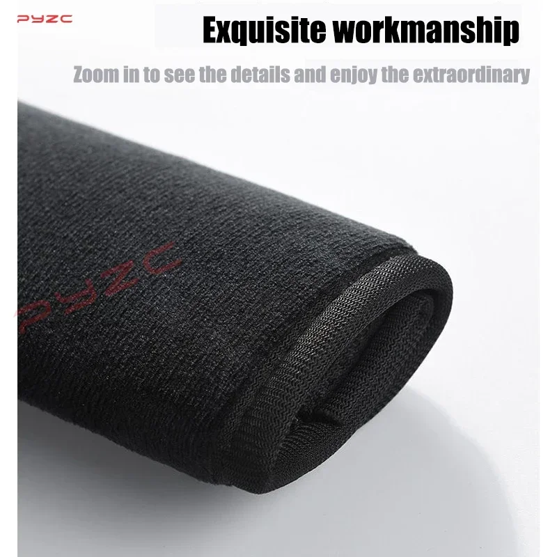 For Skoda Virs RS Car Suede Safety Belt Cover Shoulder Protection Protective Pad Strap Cushion Auto Accessories