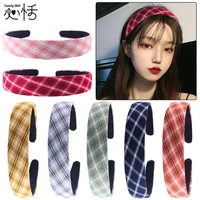 candygirl 20mm classic lattice covered resin hairbands for women girls kids elastic solid hair bands headband hair hoop