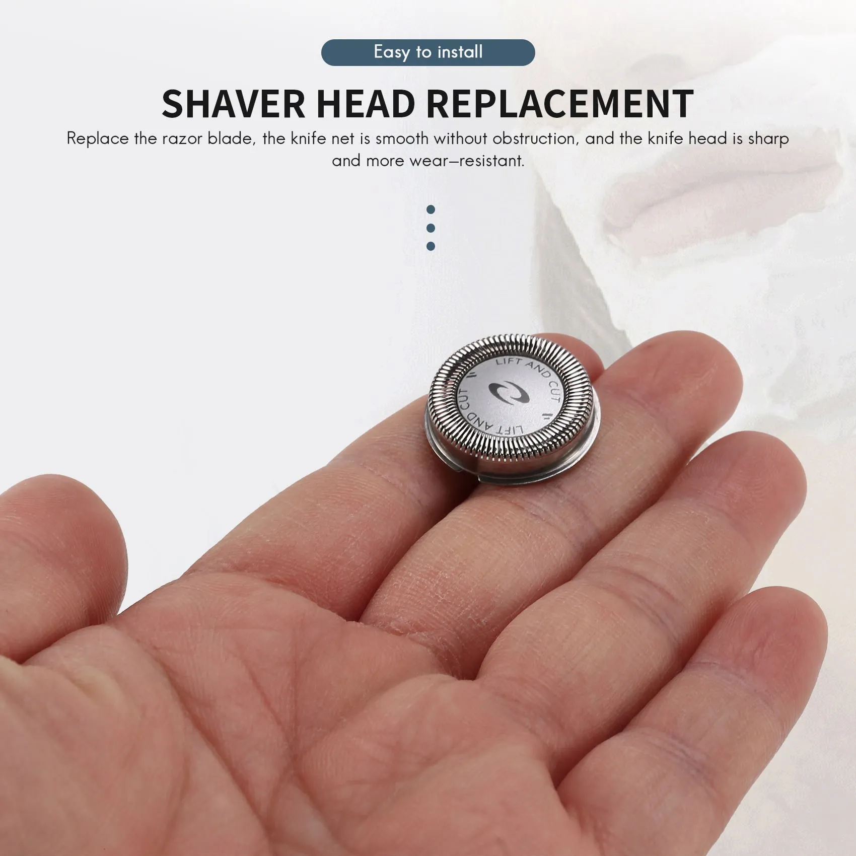 3Pcs Replacement Shaver Blade Heads HQ64 for Philips PT726 PT725 PT720 PT710 PT715