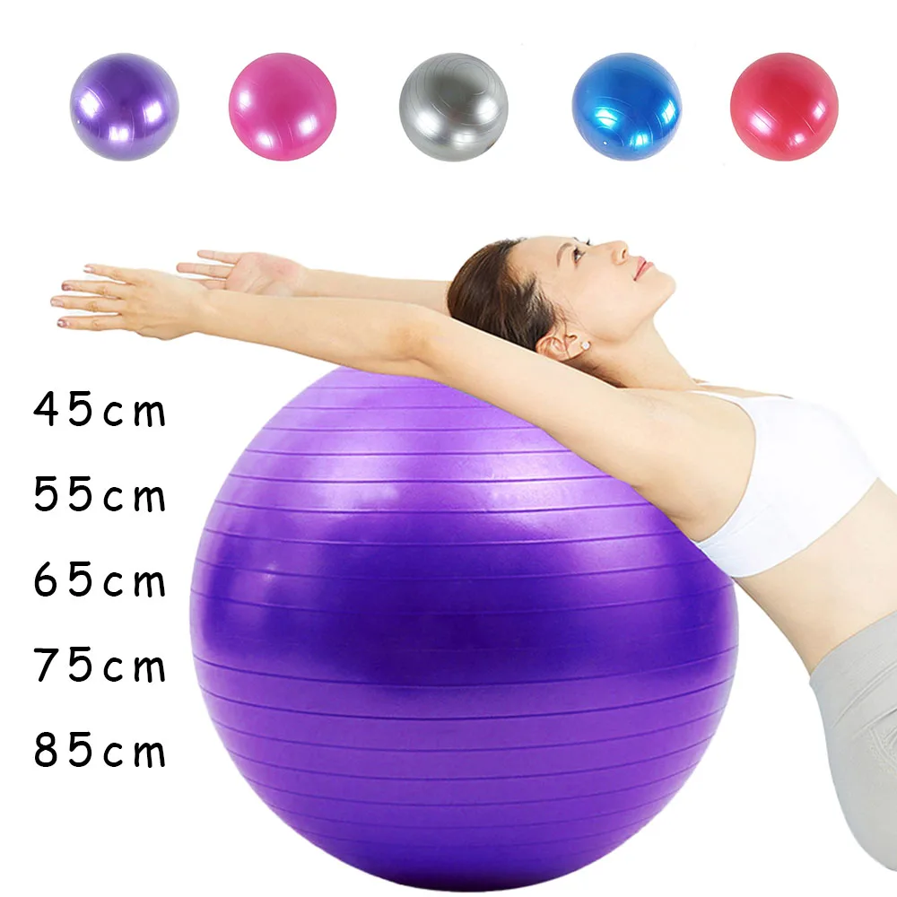 

Fitness Ball Ballen Balance Pilates Bal Gym Yoga Explosieveilige Home Apparatuur 45cm/55cm/65cm/75cm/85cm Oefening Verdikte Pvc