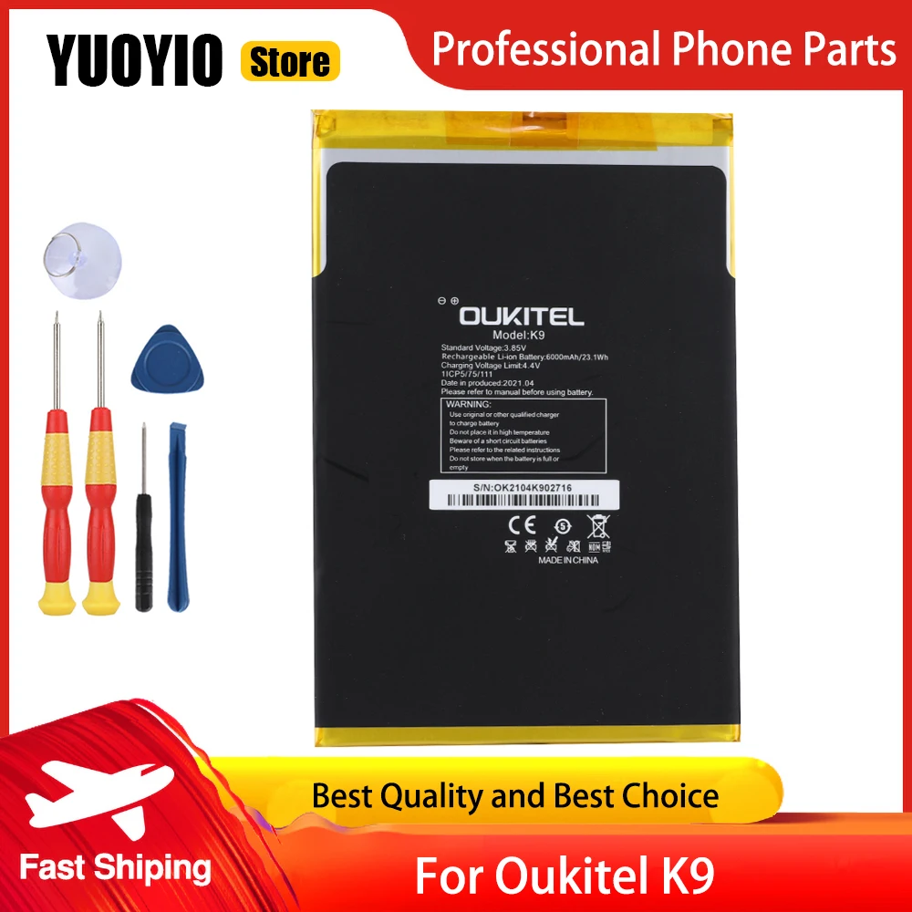 Для смартфона Oukitel K9 WP2 WP5 WP6 WP7 WP8 WP10 100% оригинальный аккумулятор большой емкости |