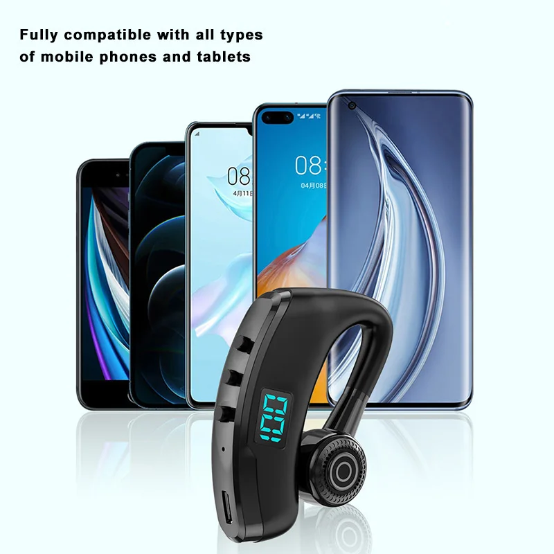 New V9S V8S Bluetooth Earphone Sport Driver Car Wireless Headphone With Mic HD Handsfree Calling Stereo Muics Business Headset - купить по