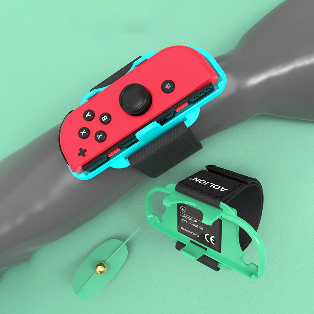 

Регулируемый браслет для игр, 1 пара, эластичный ремешок для контроллера Nintendo Switch Joy-Con, наручный танцевальный браслет для переключателя OLED
