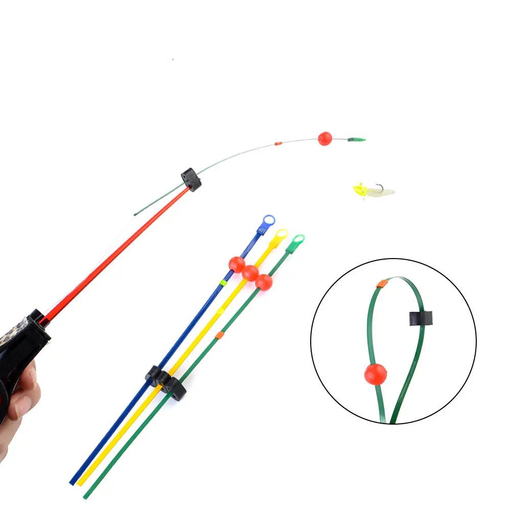 

20PCS 19cm Portable Replaceable Mini Winter Ice Fishing Rod Top steel sheet Tip Carbon Fiber Winter Fishing Pole Fishing Tools