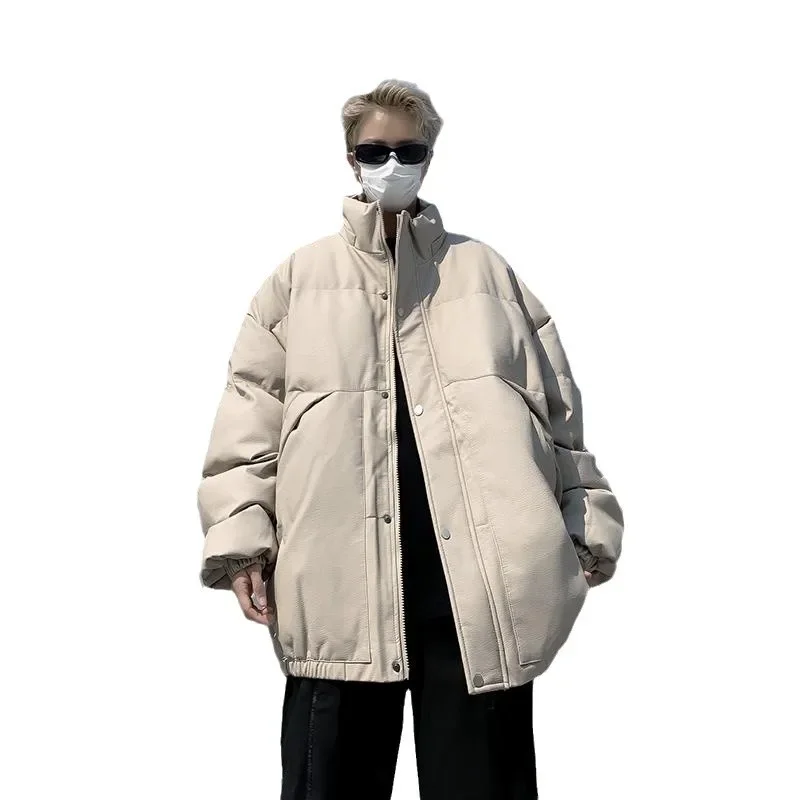 Зимнее высококачественное хлопковое пальто куртка свободного кроя теплая