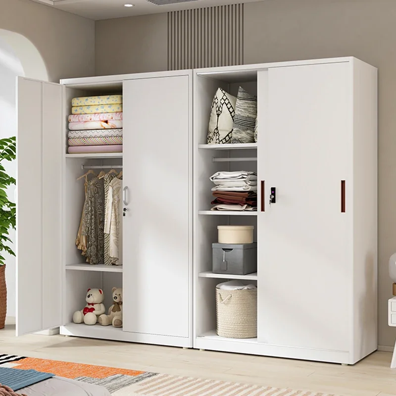 Стальные шкафы для одежды белый органайзер хранения бесплатная доставка