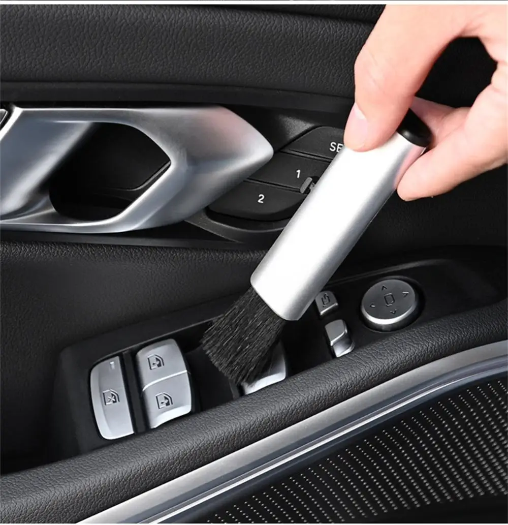 

1 Pcs Car Retractable Cleaning Brush Air Conditioner Computer Cleaning Brush Telescopic Keyboard Plastic Handle Small Brush